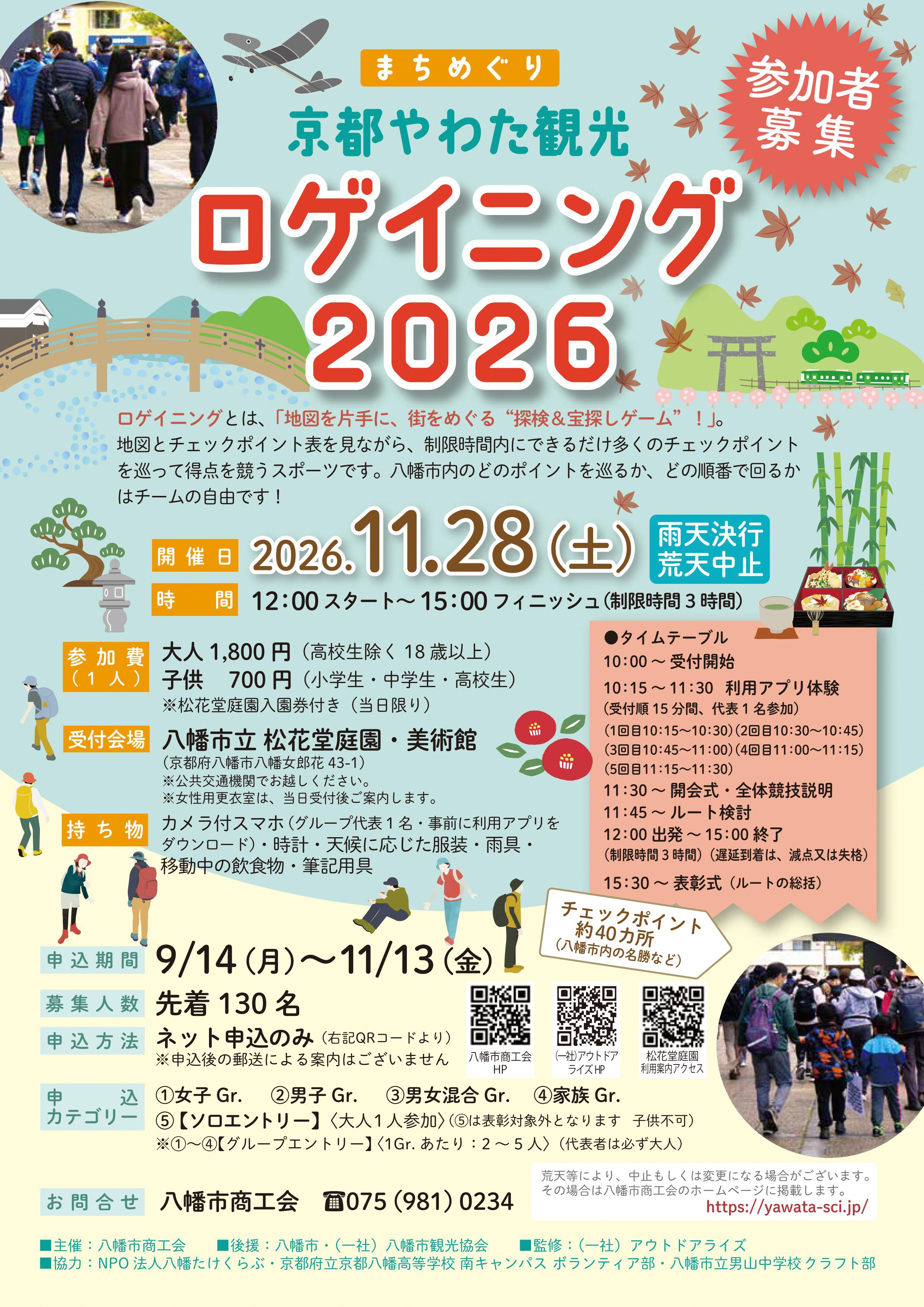 まちめぐり　京都やわた観光　ロゲイニング2026