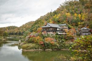 夢絃峡（弓ヶ淵）：紅葉