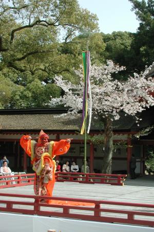 男山桜まつり舞楽奉納